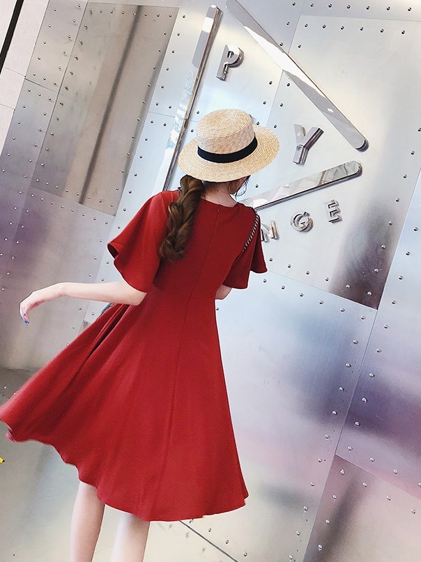 sd-17022 dress-red